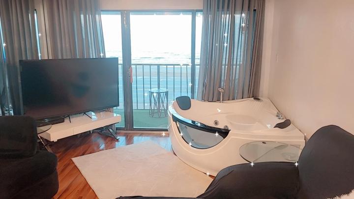 Bello Condominio Con Vista Al Mar, Jacuzzi Interno ガルベストン エクステリア 写真
